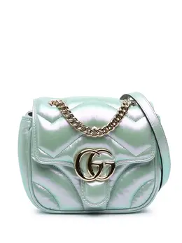 Gucci Pre-Owned: Зелёная сумка через плечо 