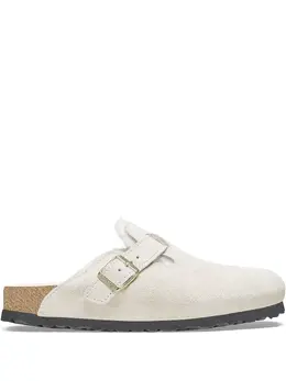 Birkenstock: Белые сабо  Boston