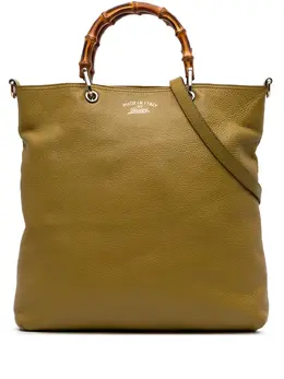 Gucci Pre-Owned: Жёлтая сумка-шоппер 