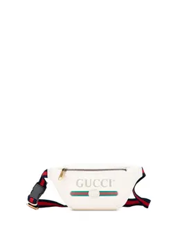 Gucci Pre-Owned: Белая поясная сумка 