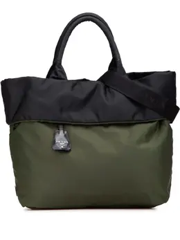 Prada Pre-Owned: Зелёная сумка 