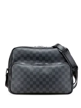 Louis Vuitton Pre-Owned: Чёрная сумка через плечо 