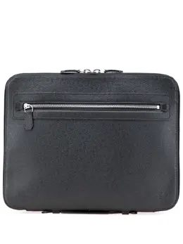Louis Vuitton Pre-Owned: Чёрный клатч 