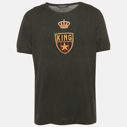 Dolce & Gabbana: Чёрная футболка  King