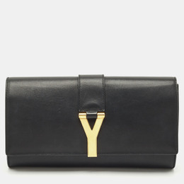 Saint Laurent Paris: Чёрный клатч 