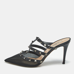 Valentino: Чёрные сабо  Rockstud