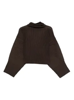 Homme Plissé Issey Miyake: Коричневая футболка 