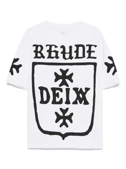RHUDE: Футболка с принтом 