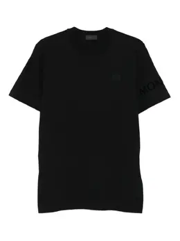 Moncler: Футболка с принтом 