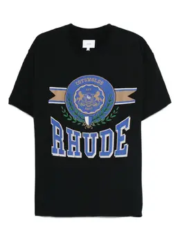 RHUDE: Футболка с принтом 