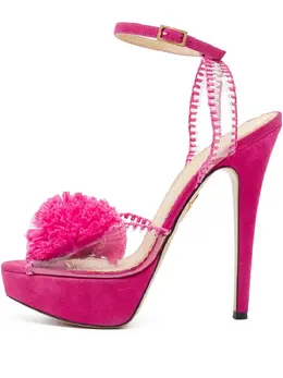 Charlotte Olympia: Розовые сандалии 