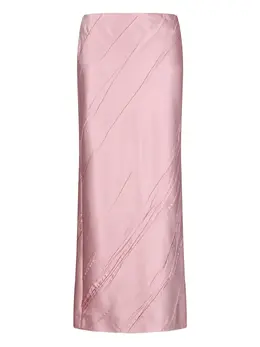 Sportmax: Атласная юбка 