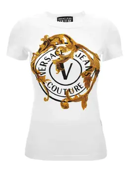 Versace Jeans Couture: Белая футболка 