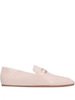 Ferragamo: Розовые лоферы 