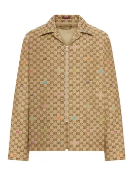 Gucci: Жаккардовая куртка  GG