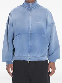 Balenciaga: Голубая куртка 