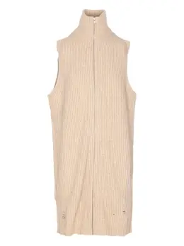 MM6 Maison Margiela: Бежевый топ 