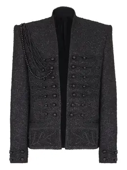 Balmain: Твидовая куртка 