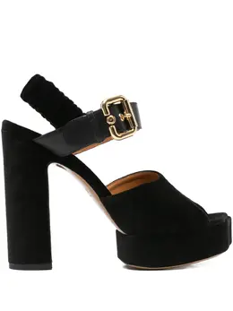 Chloé: Чёрные сандалии 