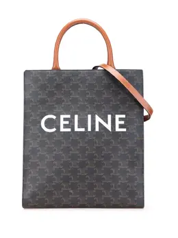 Céline Pre-Owned: Коричневая сумка-шоппер 