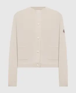 Moncler: Бежевая куртка 