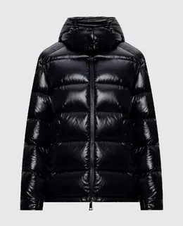 Moncler: Чёрный пуховик  Maire