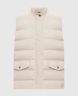Moncler: Бежевый жилет 