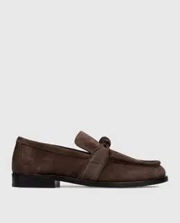 Bottega Veneta: Коричневые лоферы 