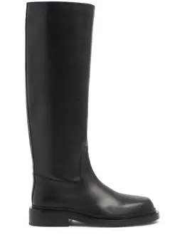 JIL SANDER: Чёрные сапоги 