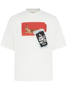 MARNI: Хлопковая футболка 