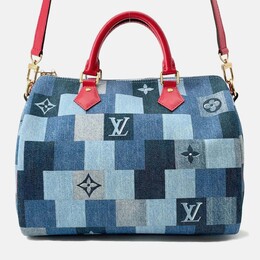 Louis Vuitton: Голубая сумка  Speedy