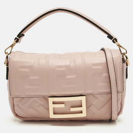 Fendi: Оранжевая сумка  Baguette