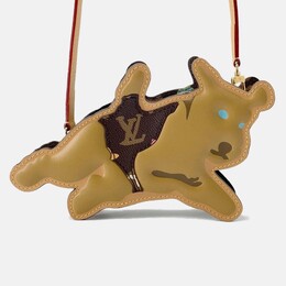 Louis Vuitton: Коричневая сумка через плечо 
