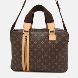 Louis Vuitton: Коричневая сумка 