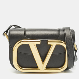 Valentino: Чёрная сумка через плечо  SuperVee
