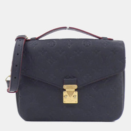 Louis Vuitton: Голубая сумка  Pochette