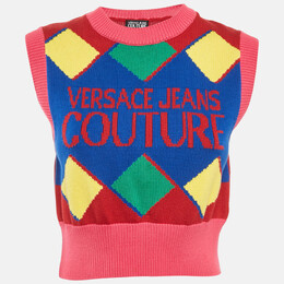 Versace Jeans Couture: Многоцветный свитер 