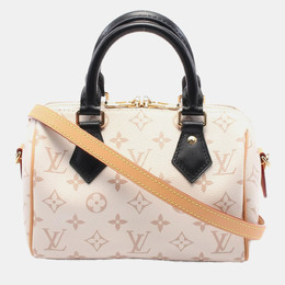 Louis Vuitton: Белая сумка  Speedy