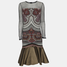 Etro: Многоцветное платье 