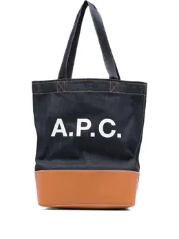 A.P.C.: Синяя сумка-шоппер 