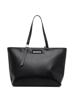 HUGO: Чёрная сумка-шоппер 