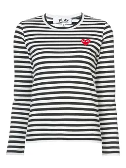 Comme Des Garçons Play: Футболка в полоску 