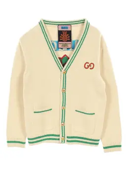 Gucci Pre-Owned: Кардиган с вышивкой 