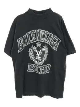 Balenciaga Pre-Owned: Чёрная футболка 