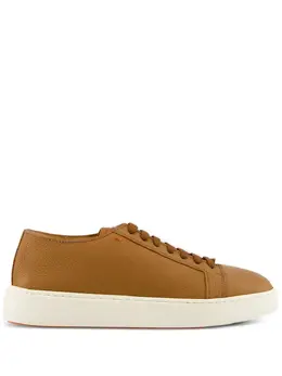 Santoni: Коричневые кроссовки 