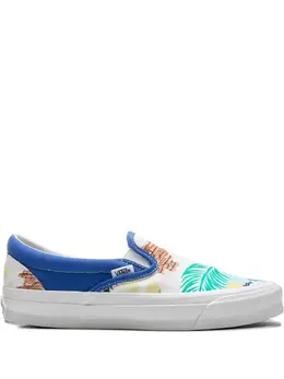 Vans: Белые мокасины 