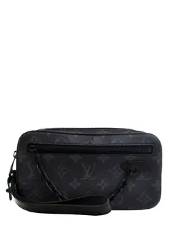 Louis Vuitton Pre-Owned: Чёрный клатч 