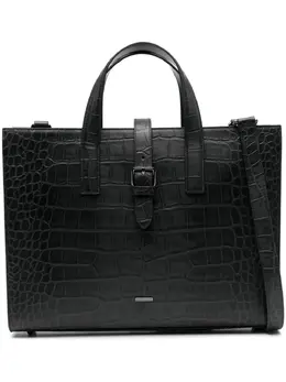 Emporio Armani: Чёрная сумка-шоппер 