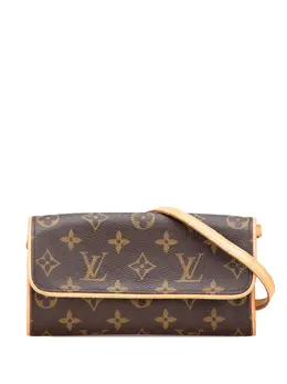 Louis Vuitton Pre-Owned: Коричневая сумка через плечо 