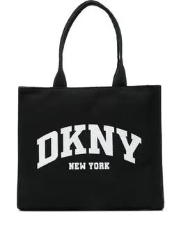 DKNY: Сумка-шоппер с принтом 
